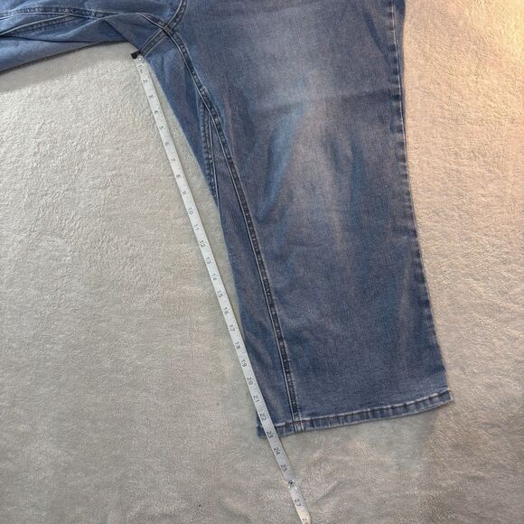 Judy Blue Wide Leg Cropped Medium Wash Trendy Denim Jeans Size 20W Plus Faded - Picture 3 of 8